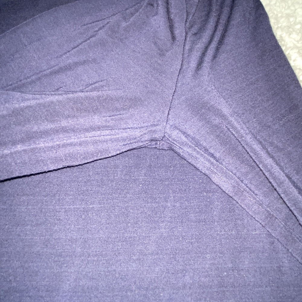 Lauren‎ Ralph Lauren Women's Navy Button Long Sleeve Sleepwear Sleepshirt Dress - Picture 8 of 8